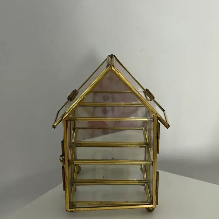 [BUNJANG] Vintage Miniature Glass Jewelry Box / 빈티지 미니어쳐 유리보석함