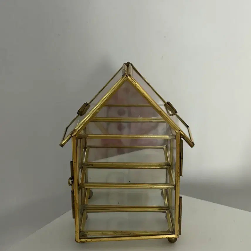 [BUNJANG] Vintage Miniature Glass Jewelry Box / 빈티지 미니어쳐 유리보석함