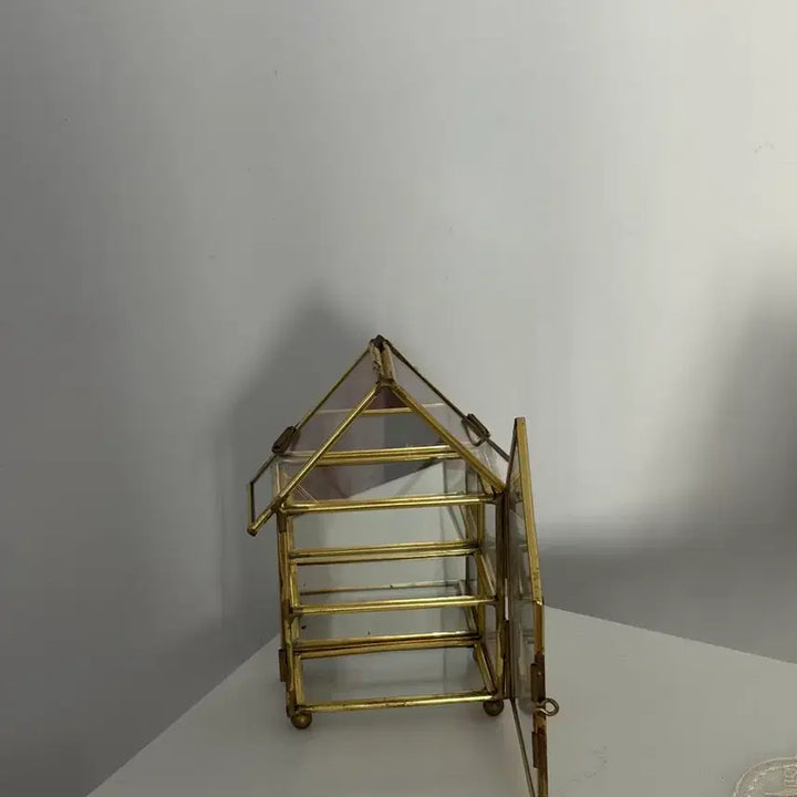 [BUNJANG] Vintage Miniature Glass Jewelry Box / 빈티지 미니어쳐 유리보석함