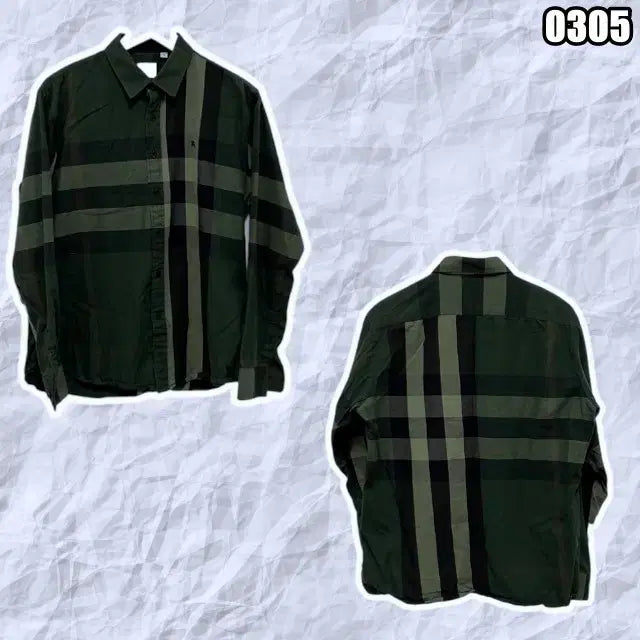 [BUNJANG] Burberry XXL Tartan Check Long Sleeve Shirt / XXL 버버리 타탄 체크 오리지널 긴팔 셔츠