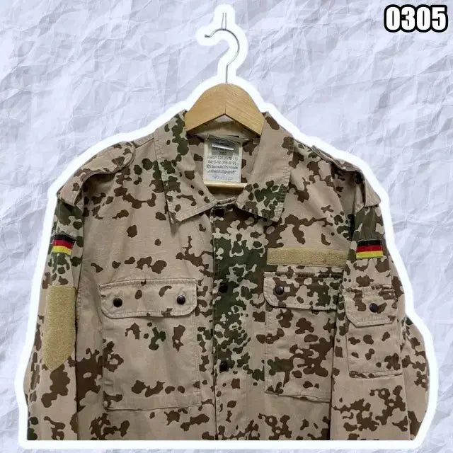 [BUNJANG] German Military Original Desert Flecktarn Field Shirt / M 독일군 오리지널 사막 플랙탄 필드셔츠 카보플라쥬
