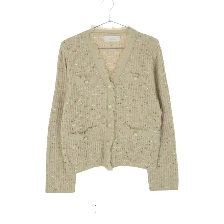 [BUNJANG] ab.fz Tweed Cardigan Beige / ab.fz 트위드 가디건 베이지