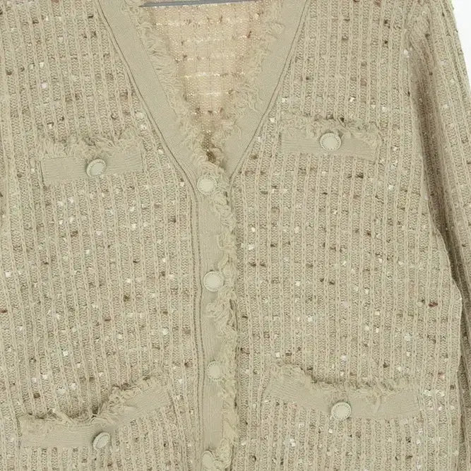 [BUNJANG] ab.fz Tweed Cardigan Beige / ab.fz 트위드 가디건 베이지