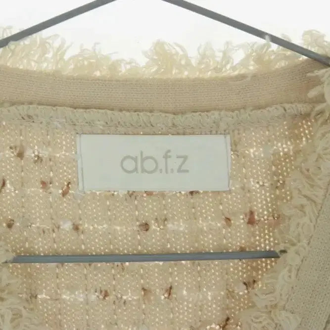 [BUNJANG] ab.fz Tweed Cardigan Beige / ab.fz 트위드 가디건 베이지