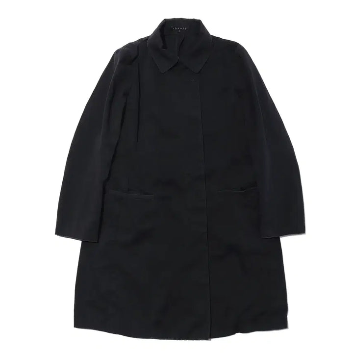 [BUNJANG] THEORY Navy Cotton Hidden Button Coat Women&