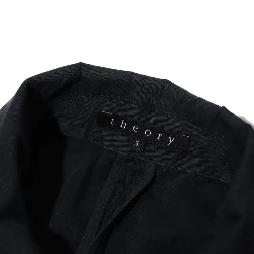 [BUNJANG] THEORY Navy Cotton Hidden Button Coat Women&