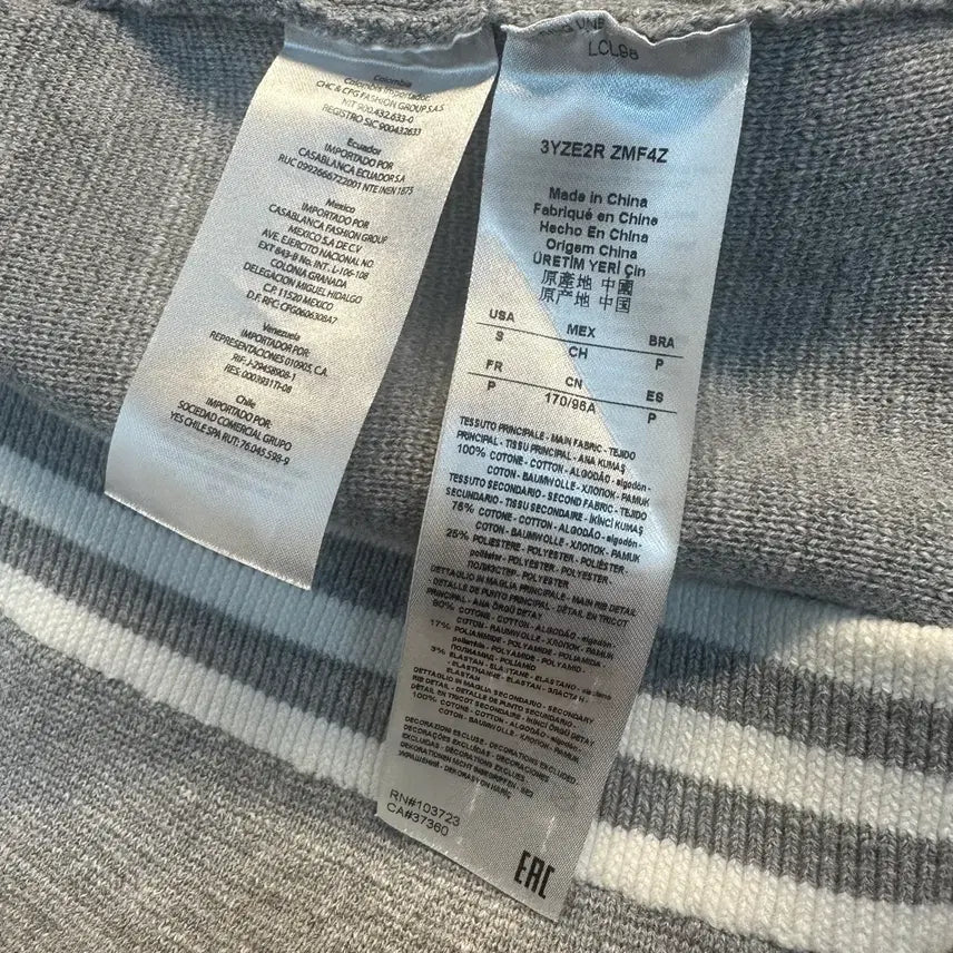 [BUNJANG] Armani Exchange Cotton Knit Varsity Jacket / 무배/남성S) 아르마니 익스체인지 코튼니트 야구점퍼 바시티자켓