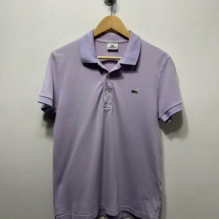 [BUNJANG] Lacoste Lavender Short Sleeve Polo Shirt (M) / 라코스테 라벤더 반팔 폴로티셔츠 M