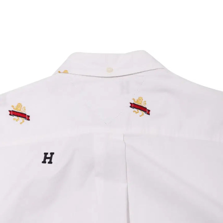 [BUNJANG] Tommy Hilfiger Flag Logo Embroidered Cotton Shirt - Size L / TOMMY HILFIGER 플래그 로고 자수 코튼셔츠 size L