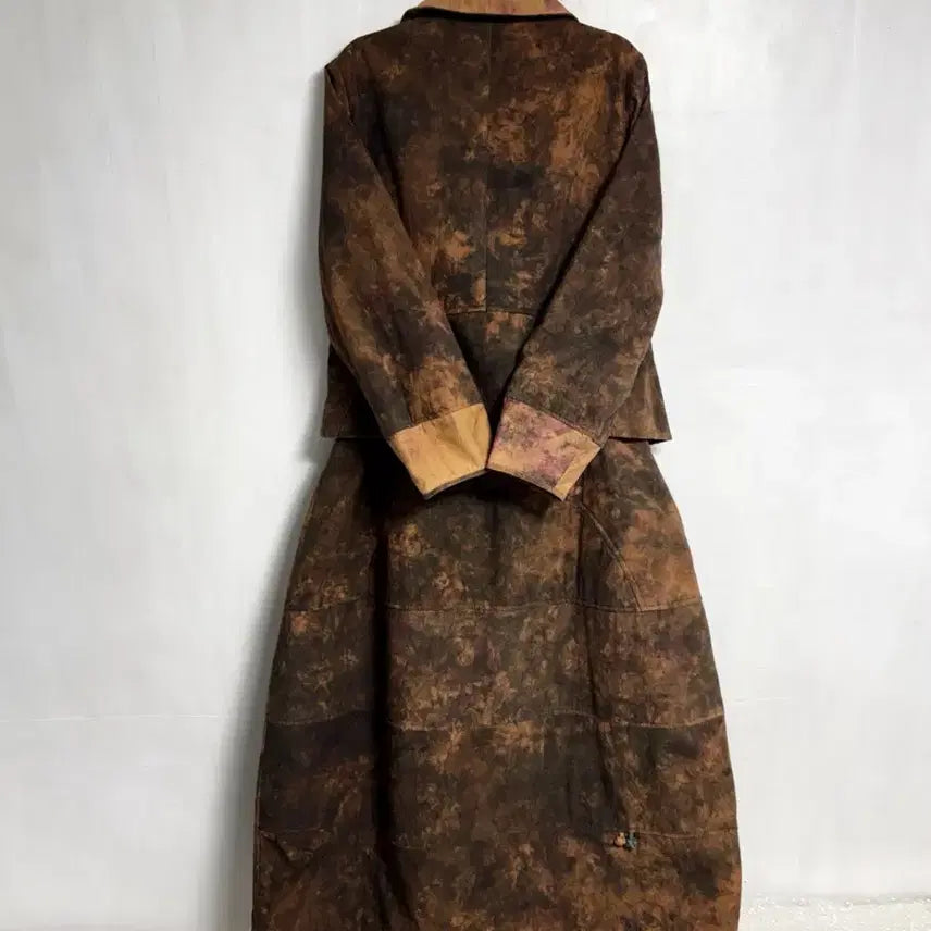 [BUNJANG] Natural Dye Jacket and Skirt Set / 천연염색 자켓, 스커트 세트