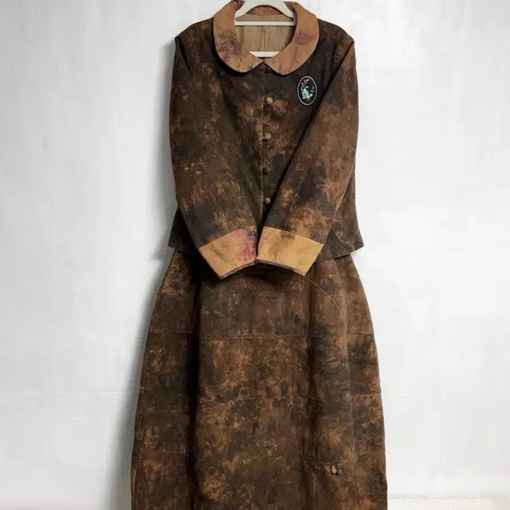 [BUNJANG] Natural Dye Jacket and Skirt Set / 천연염색 자켓, 스커트 세트