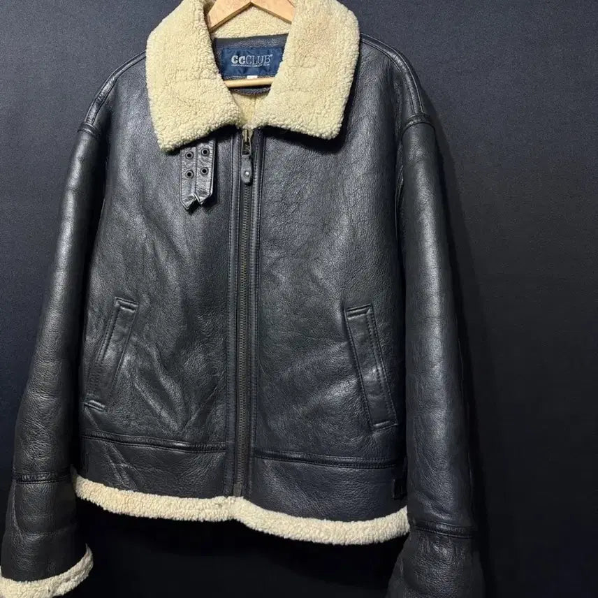 [BUNJANG] B-3 Real Leather Sheepskin Shearling Mustang Jacket / b-3 리얼 양가죽 양털 무스탕