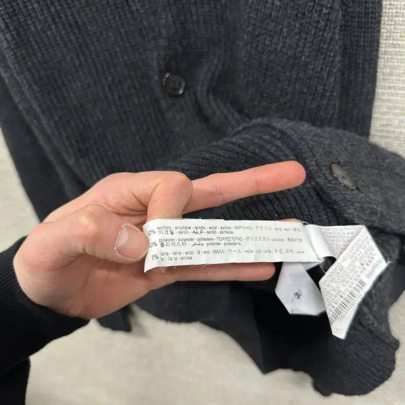 [BUNJANG] ZARA Casual Wool Shawl Collar Knit Cardigan L / 자라 ZARA 캐주얼 숄카라 울 니트 가디건 L A07290