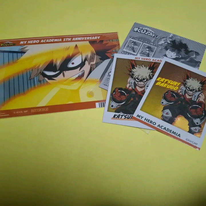 [BUNJANG] My Hero Academia Bakugo Photo &amp; Metal Sticker Set / 히로아카 바쿠고 사진 + 메탈스티커
