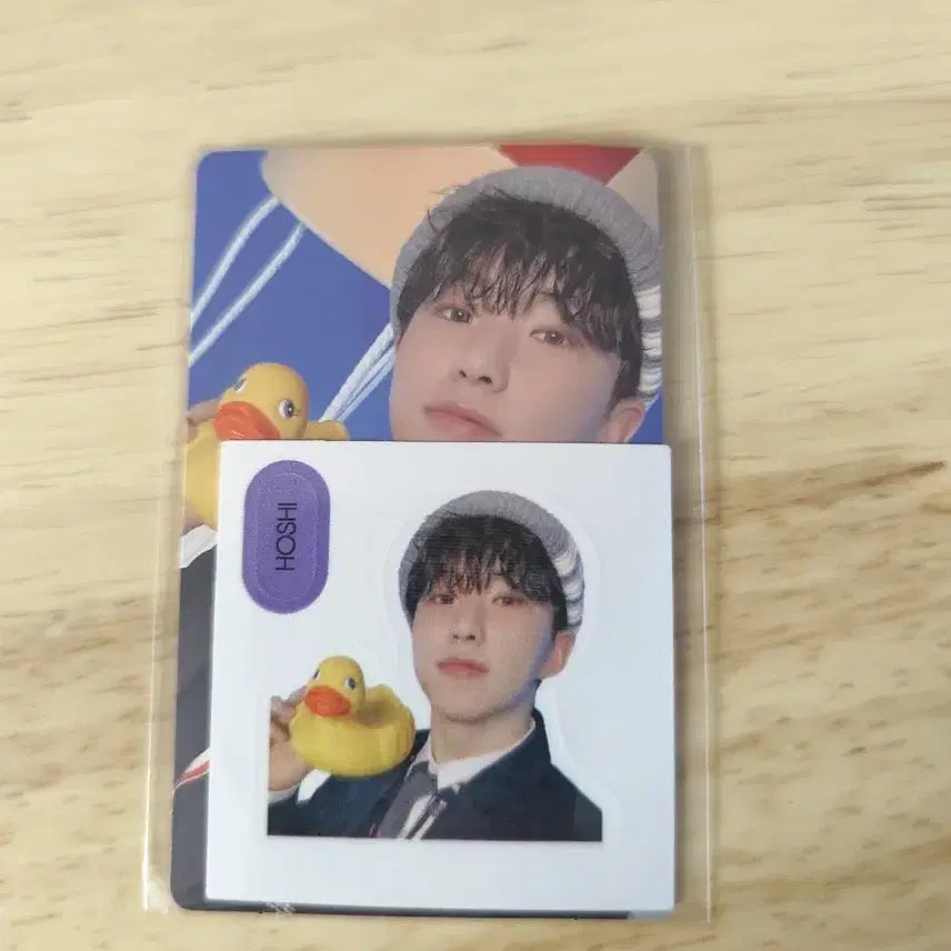 [BUNJANG] SEVENTEEN Hoshi Photocard + Sticker / 세븐틴 호시 포토카드 + 스티커