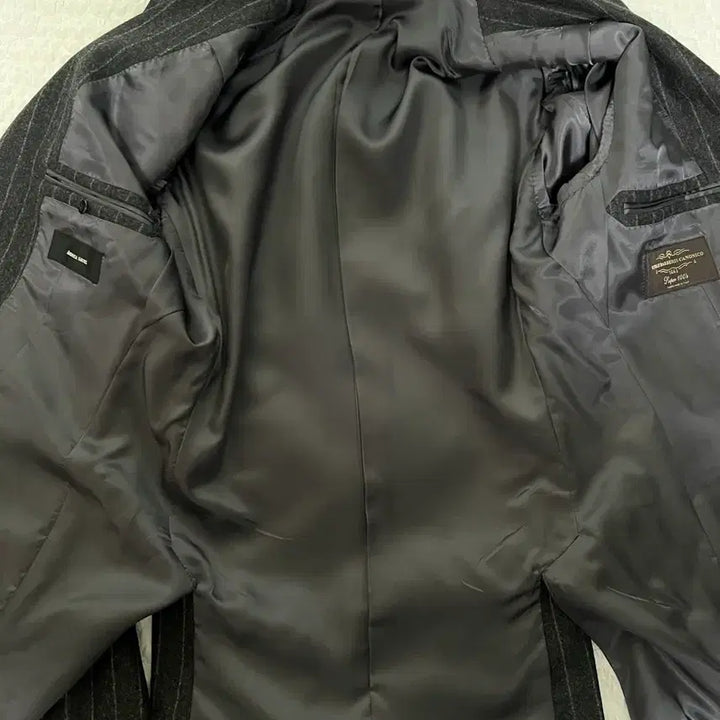 [BUNJANG] Ring Jacket Canclico Flannel Stripe Suit / 링자켓 / 까노니코 플란넬 스트라이프 수트 / 48