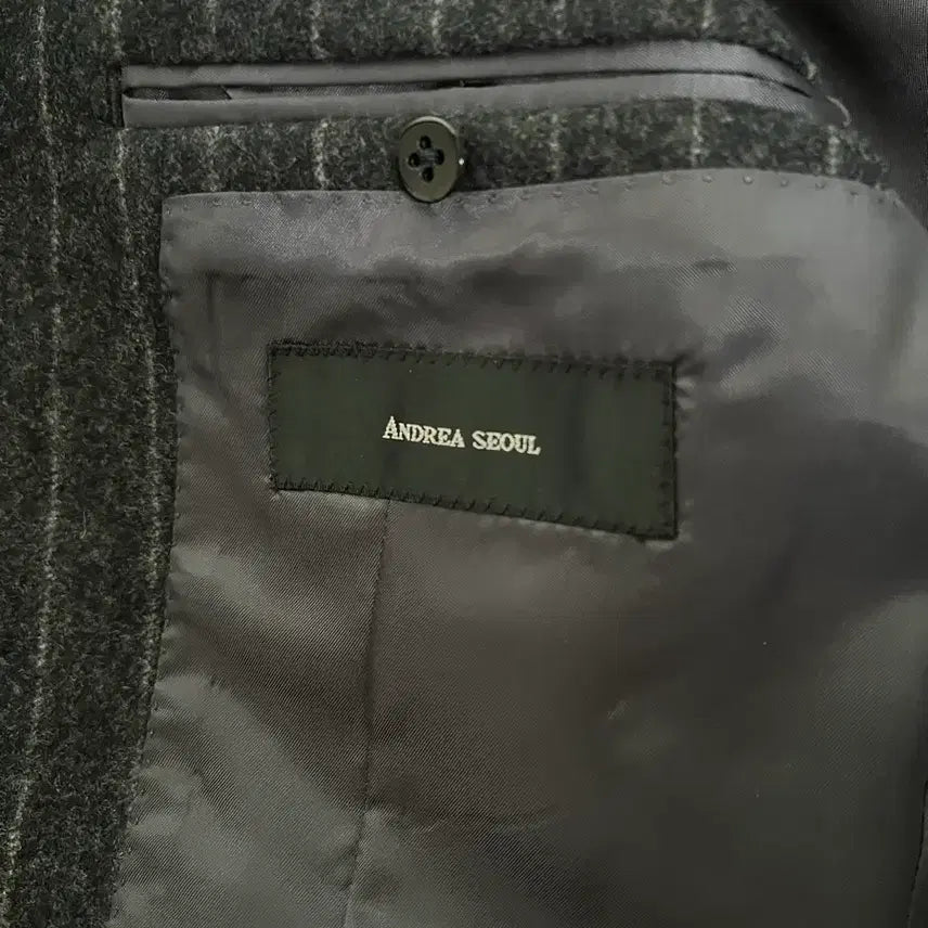[BUNJANG] Ring Jacket Canclico Flannel Stripe Suit / 링자켓 / 까노니코 플란넬 스트라이프 수트 / 48