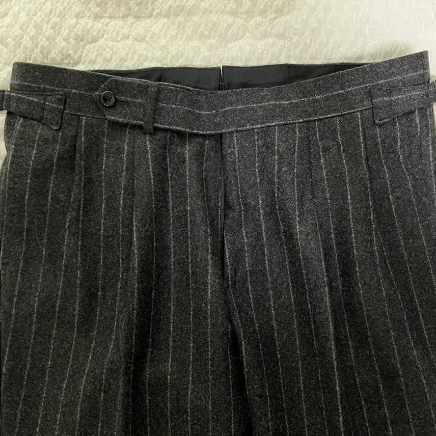[BUNJANG] Ring Jacket Canclico Flannel Stripe Suit / 링자켓 / 까노니코 플란넬 스트라이프 수트 / 48