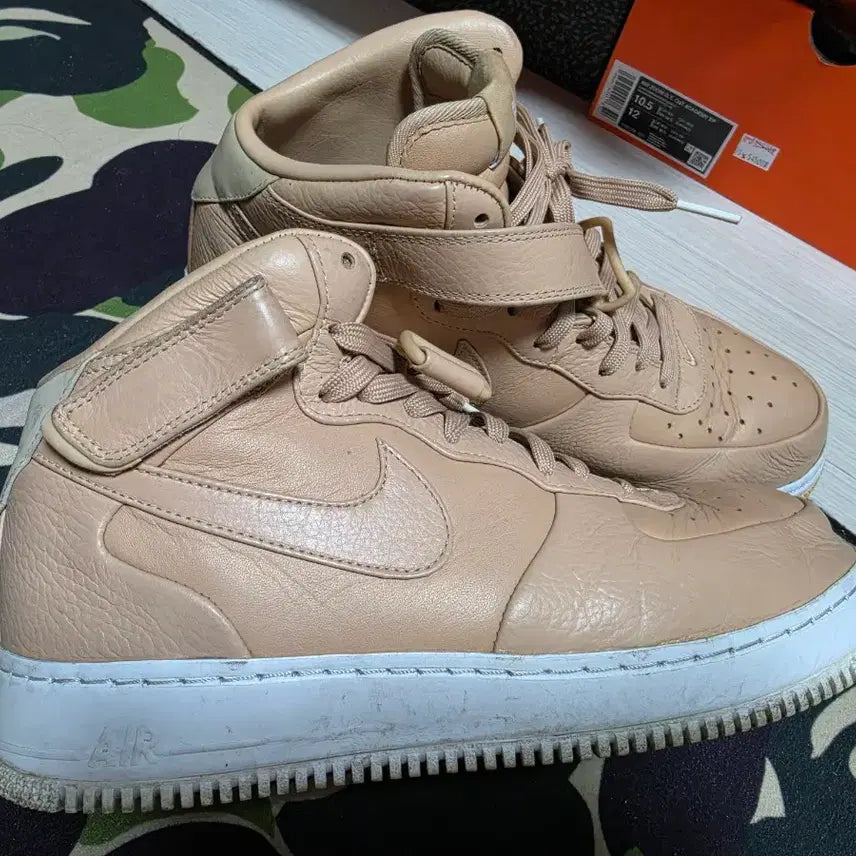 [BUNJANG] Nike Air Force 1 Mid Vachetta Tan Sneakers / 나이키 포스미드 바체타 탄 280