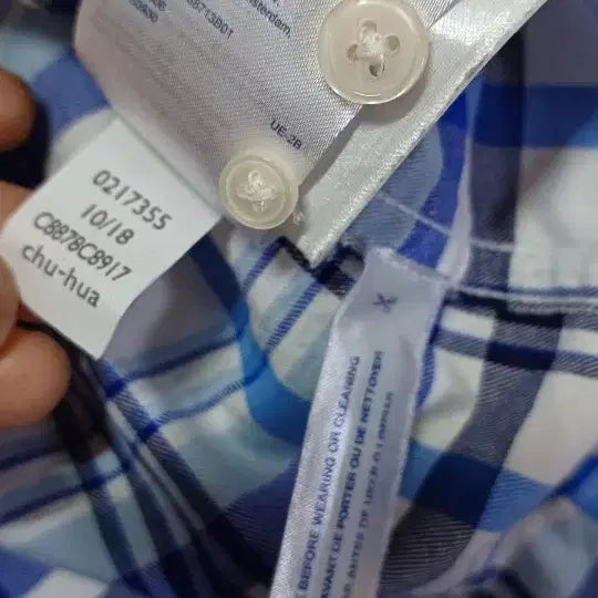 [SOLD OUT] 타미힐피거 남성 체크 남방셔츠