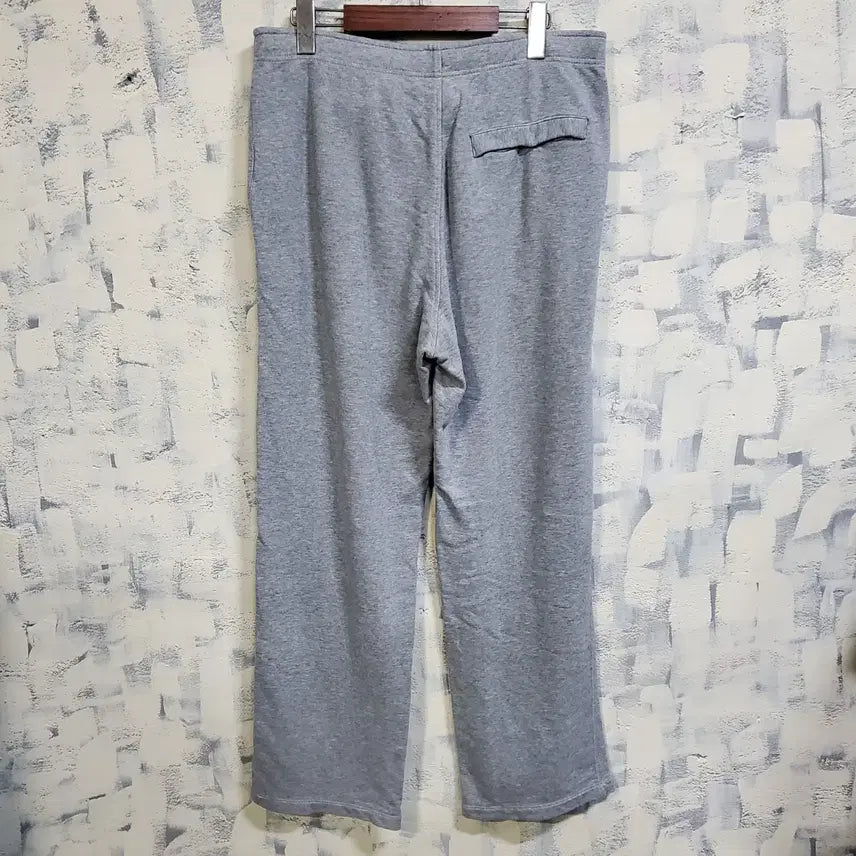 [BUNJANG] Nike Swoosh Wide Fit Gray Training Pants L / 나이키 스우시 와이드핏 회색 트레이닝 바지 L