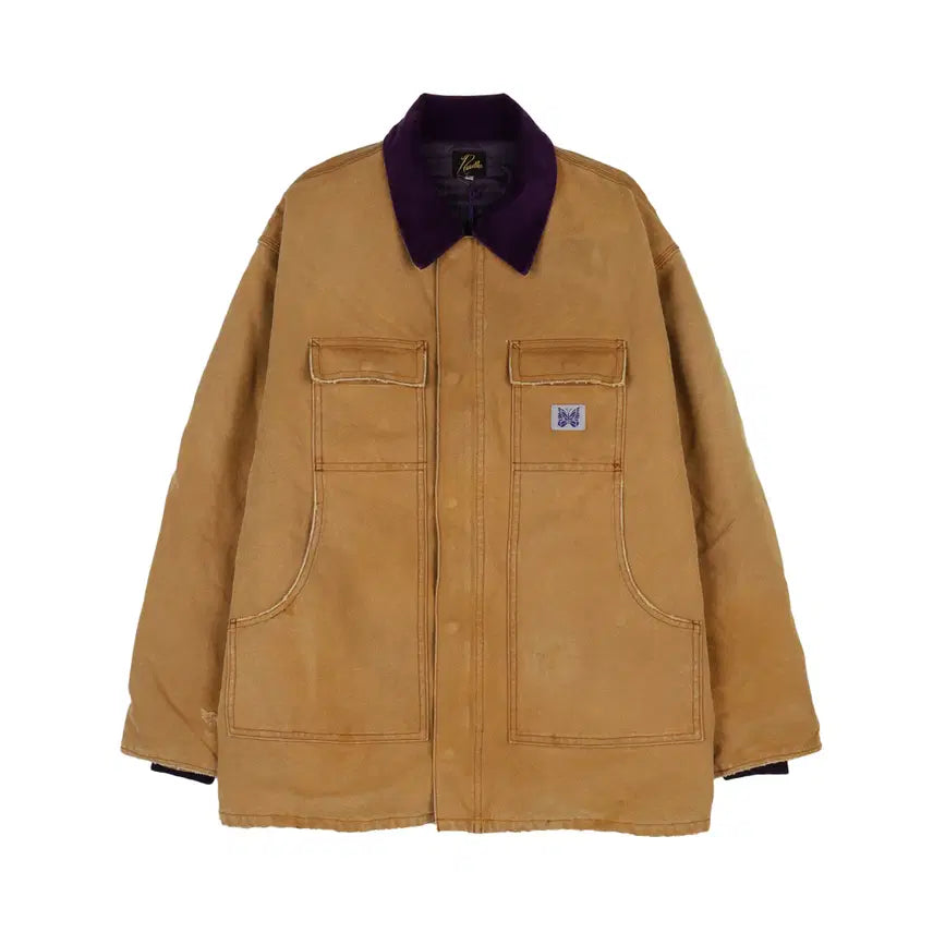 [BUNJANG] Needles 16oz Cotton Canvas Lumberjack Coat / [L] 니들스 16oz 코튼 캔버스 럼버잭 코트 브라운