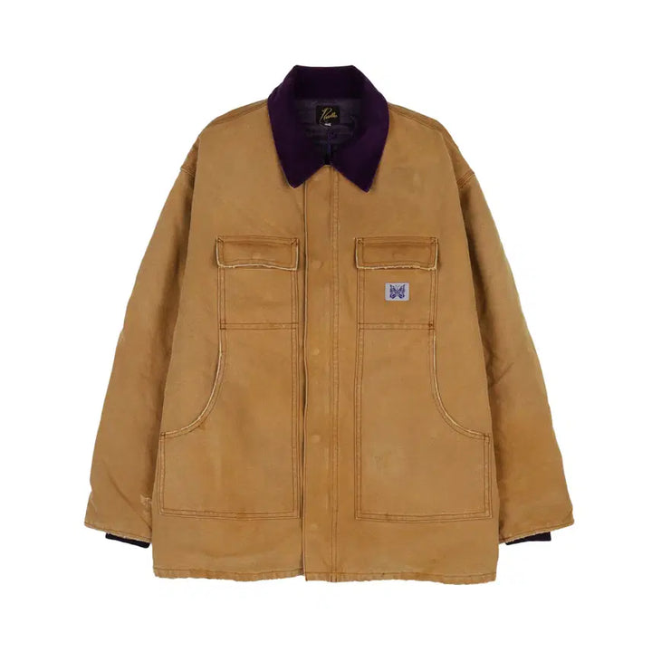 [BUNJANG] Needles 16oz Cotton Canvas Lumberjack Coat / [L] 니들스 16oz 코튼 캔버스 럼버잭 코트 브라운