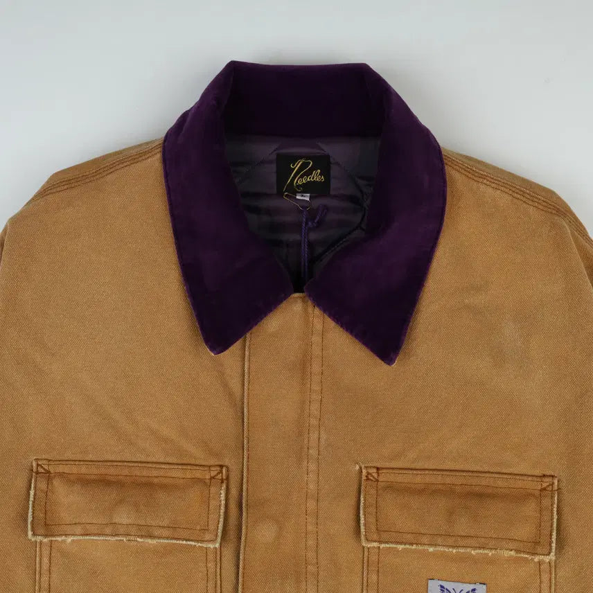 [BUNJANG] Needles 16oz Cotton Canvas Lumberjack Coat / [L] 니들스 16oz 코튼 캔버스 럼버잭 코트 브라운