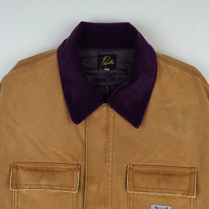 [BUNJANG] Needles 16oz Cotton Canvas Lumberjack Coat / [L] 니들스 16oz 코튼 캔버스 럼버잭 코트 브라운