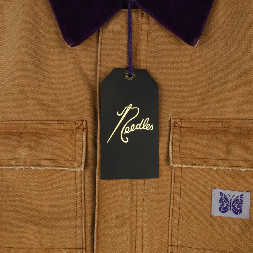 [BUNJANG] Needles 16oz Cotton Canvas Lumberjack Coat / [L] 니들스 16oz 코튼 캔버스 럼버잭 코트 브라운