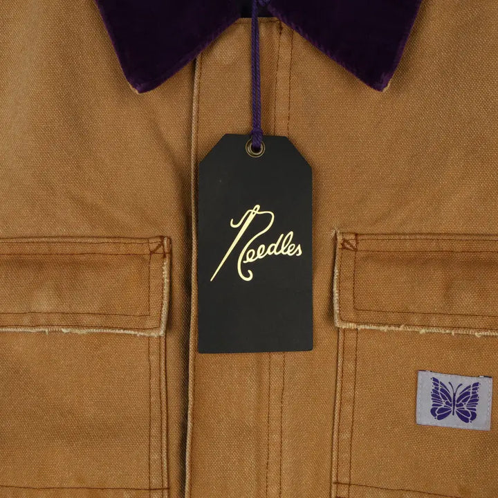 [BUNJANG] Needles 16oz Cotton Canvas Lumberjack Coat / [L] 니들스 16oz 코튼 캔버스 럼버잭 코트 브라운