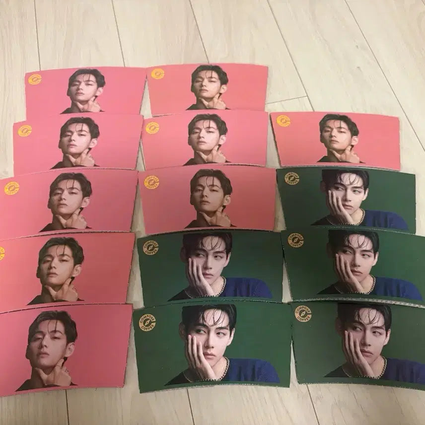 [BUNJANG] Compose V (Taehyung) Cup Holder Bundle Set / 컴포즈 태형 컵홀더 팝니다 ! (14개)