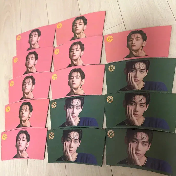 [BUNJANG] Compose V (Taehyung) Cup Holder Bundle Set / 컴포즈 태형 컵홀더 팝니다 ! (14개)