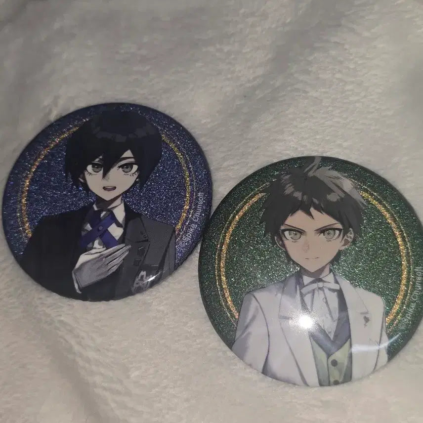 [BUNJANG] Danganronpa Hinata Hajime &amp; Saihara Shuichi Maid Butler Can Badges Bundle Set / 단간론파 메이드 집사 캔뱃지 히나타 하지메 사이하라 슈이치 일괄