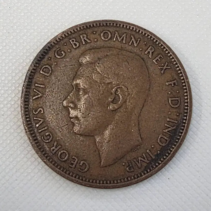[BUNJANG] British Half Penny 1945 Coin / [희귀]영국 하프페니 1945년 동전 zk-1572