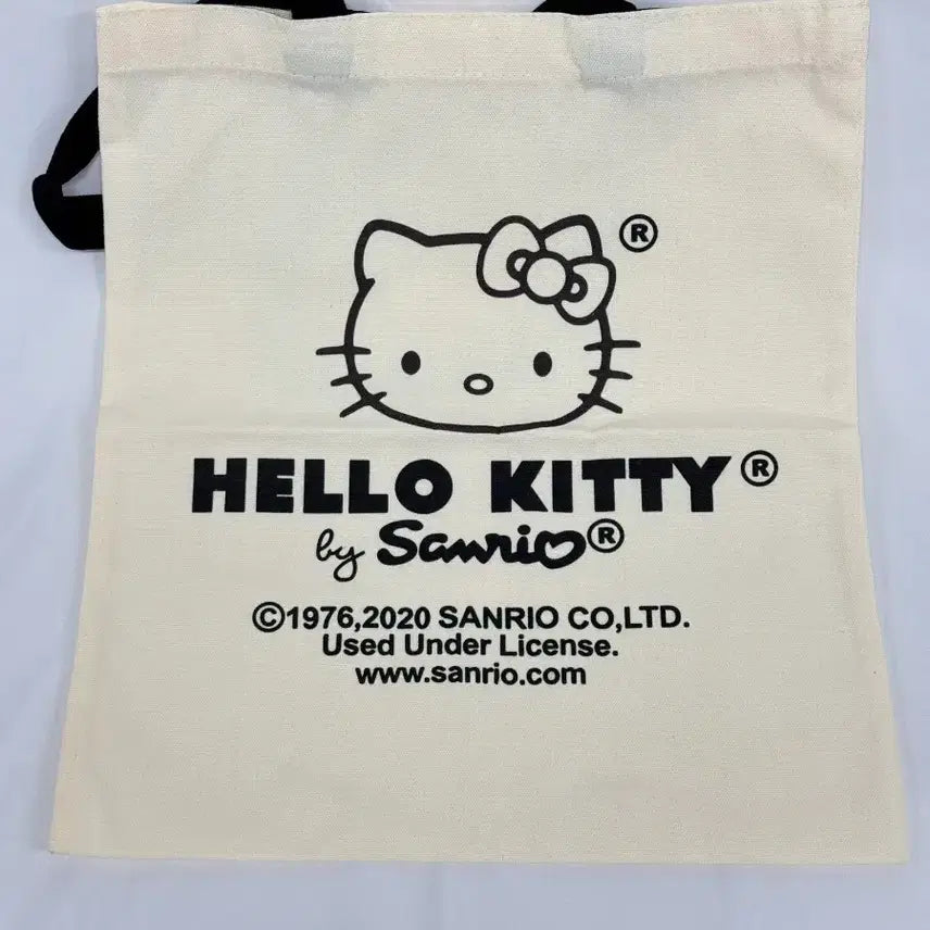 [BUNJANG] Kitty Canvas Shoulder Bag / 키티 에코백 캔버스 숄더백
