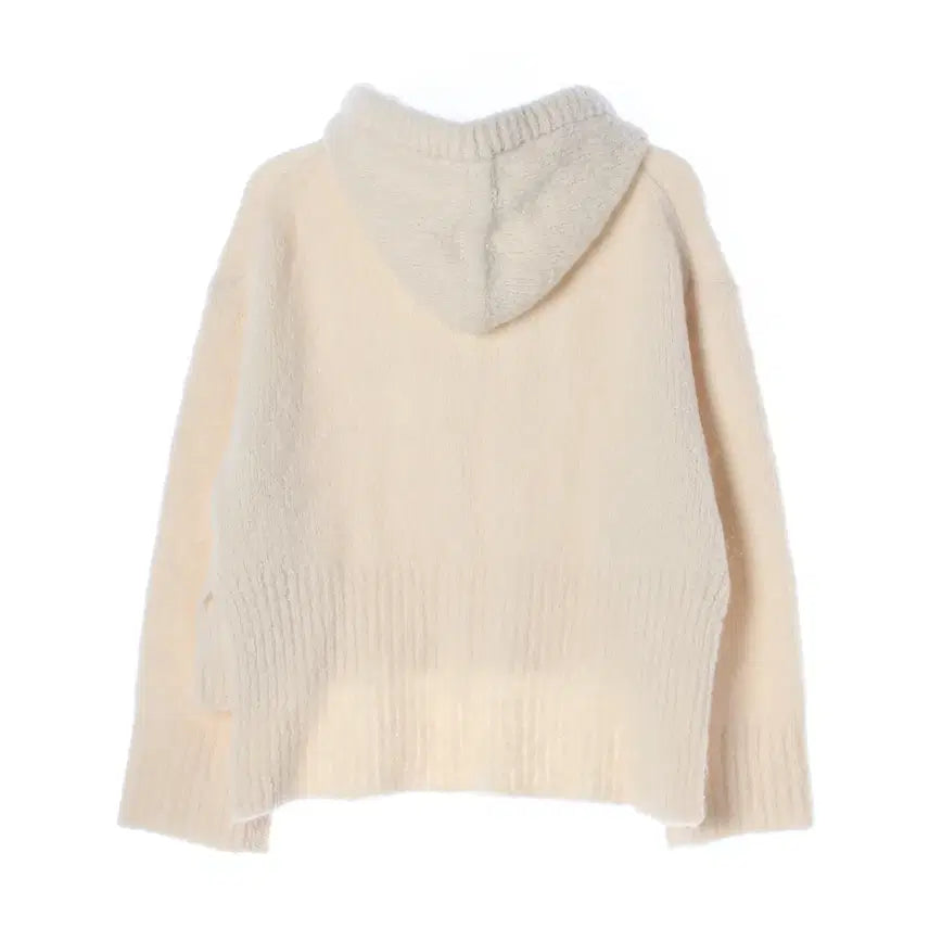 [BUNJANG] R2W Alpaca Butera Crop Knit Hoodie / 알투더블유 R2W 알파카 부테라 후디 크롭 니트