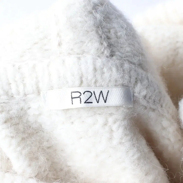 [BUNJANG] R2W Alpaca Butera Crop Knit Hoodie / 알투더블유 R2W 알파카 부테라 후디 크롭 니트
