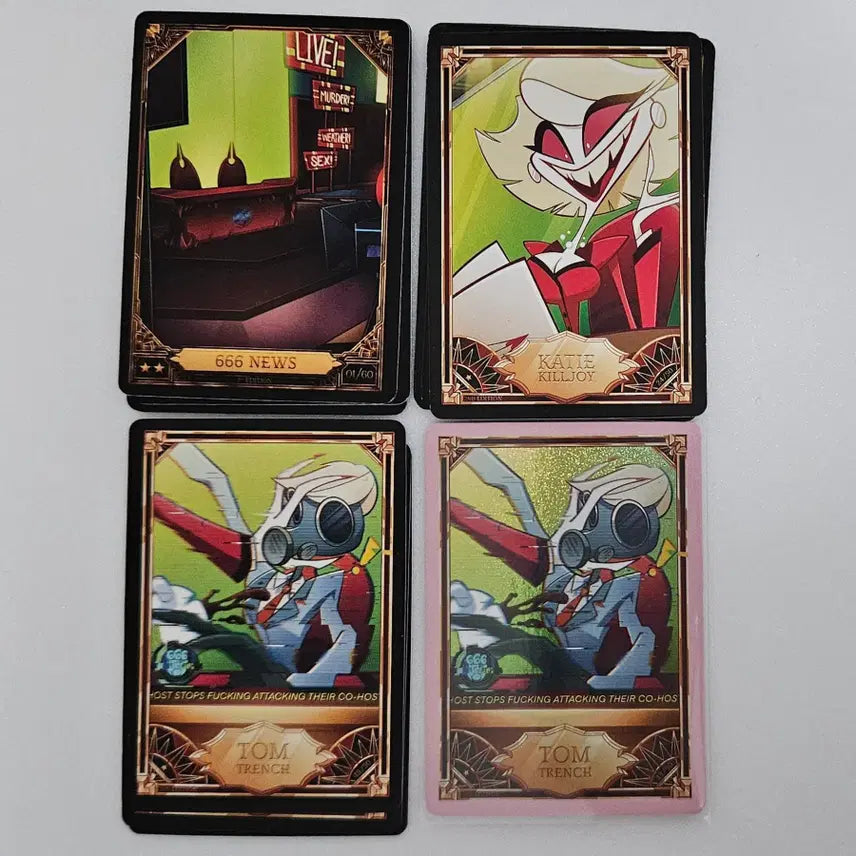 [BUNJANG] Hazbin Hotel 666 News Trading Card Bundle Set / 일괄) 해즈빈호텔 666뉴스 트레이딩 카드 트레카 세트