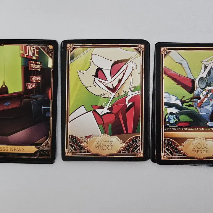 [BUNJANG] Hazbin Hotel 666 News Trading Card Bundle Set / 일괄) 해즈빈호텔 666뉴스 트레이딩 카드 트레카 세트