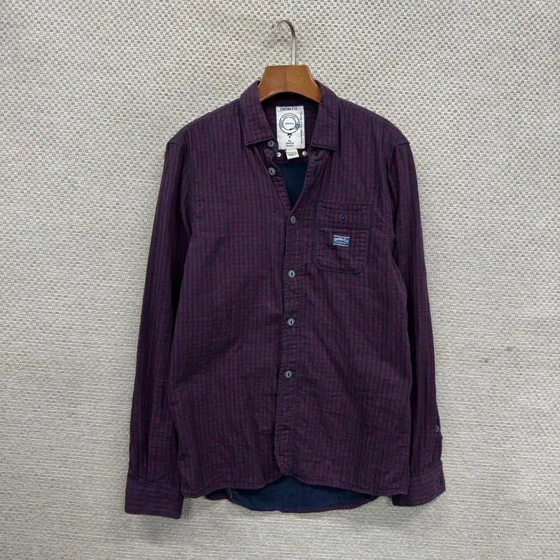[BUNJANG] Diesel Vintage Check Long Sleeve Shirt S / 디젤 빈티지 체크 긴팔 셔츠 S A07283