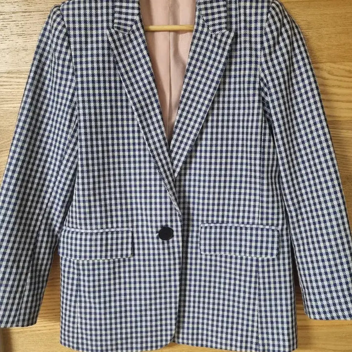 [BUNJANG] Sandro Check Pattern Blazer Jacket / 산드로 체크무늬 여성 블레이저 자켓