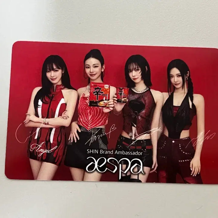[BUNJANG] aespa Shin Ramyun Photocard / 에스파 신라면 포토카드