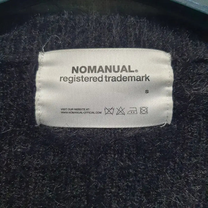 [BUNJANG] No-Manual Black Fur Knit Cardigan S / 노매뉴얼 블랙 퍼 니트 가디건 s
