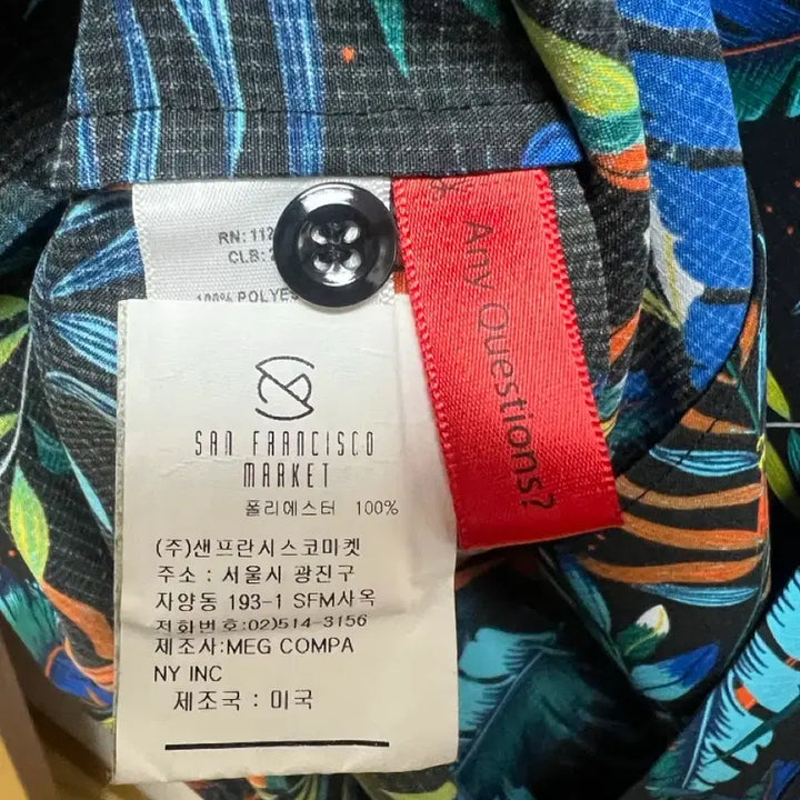 [BUNJANG] Monitaly Hawaiian Shirt (Blue, Black) - Size S / 모니탈리 하와이안 셔츠 (블루,블랙 컬러) S사이즈