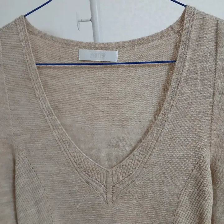 [BUNJANG] System Beige Knit Dress / 미착용)한섬 시스템 니트원피스