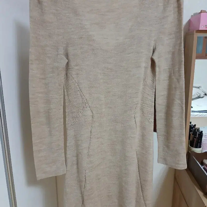 [BUNJANG] System Beige Knit Dress / 미착용)한섬 시스템 니트원피스