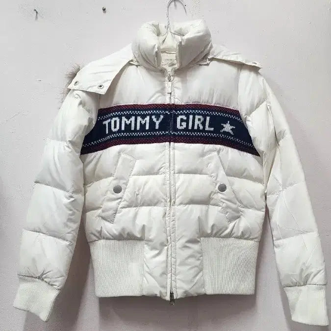 [BUNJANG] Tommy Hilfiger Ivory Padded Jacket / 타미걸 아이보리패딩