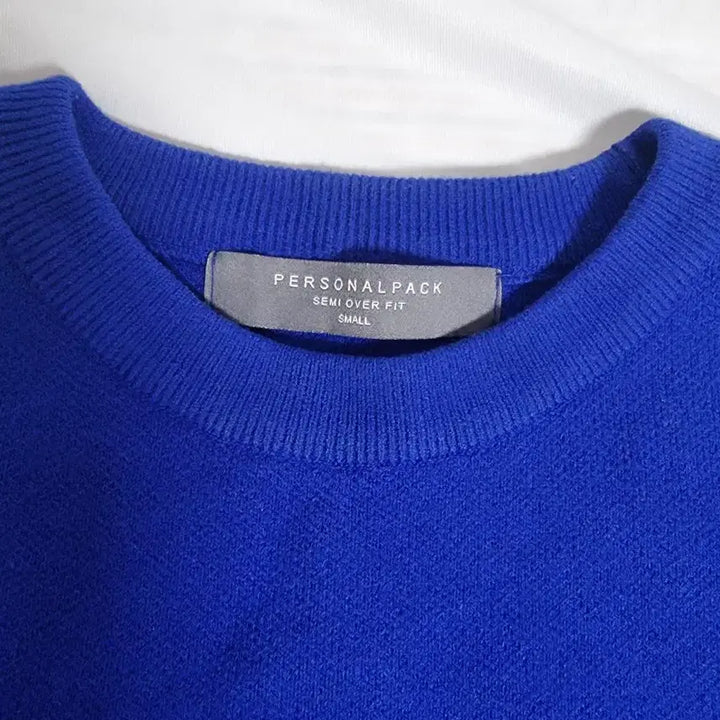 [BUNJANG] Personal Pack Semi-Over Wool Knit Cobalt Blue M / 퍼스널팩 세미오버 울니트 코발트블루 M