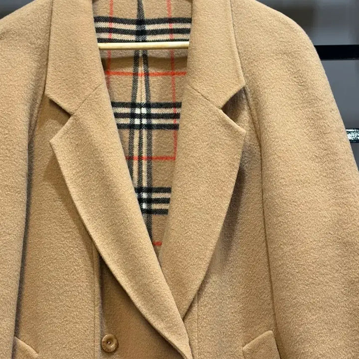 [BUNJANG] Burberrys Nova Check Double Wool Long Coat Camel / [L/100] 빈티지 버버리 노바체크 더블 울 롱 코트 카멜 24,9